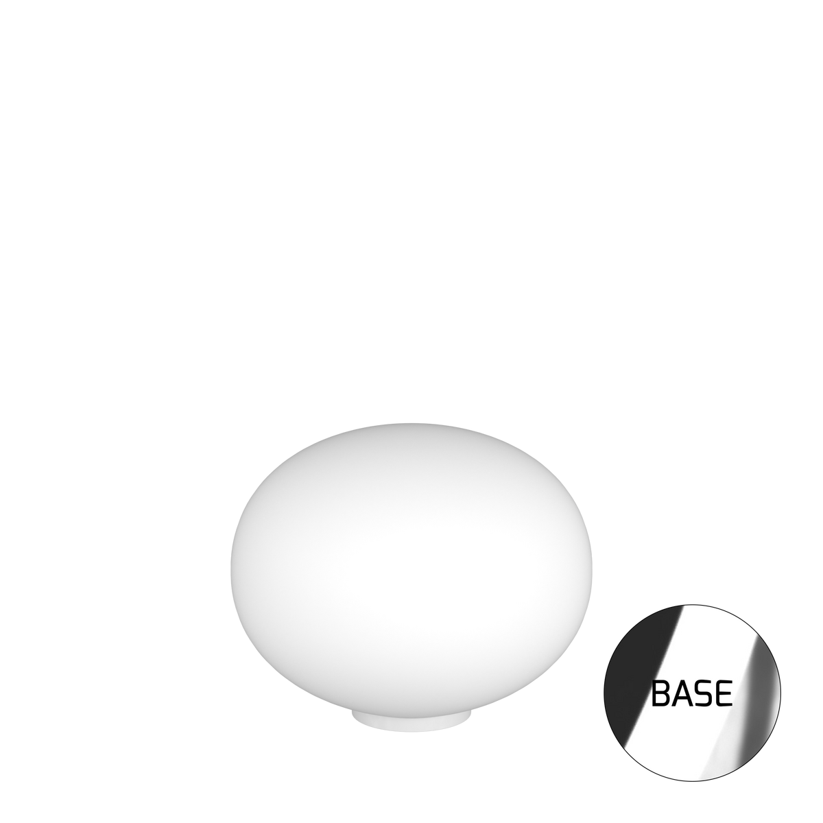 1092CR/LT45 SOFT LAMPADA DA TAVOLO CROMO D.45 CM. 1 LUCE