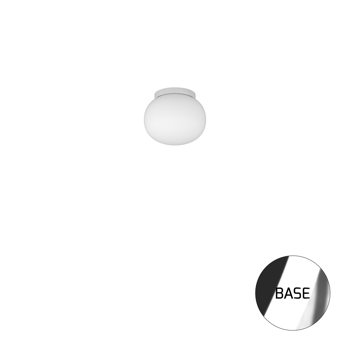 1092CR/PL18 SOFT PLAFONIERA CROMO D.18 CM. 1 LUCE