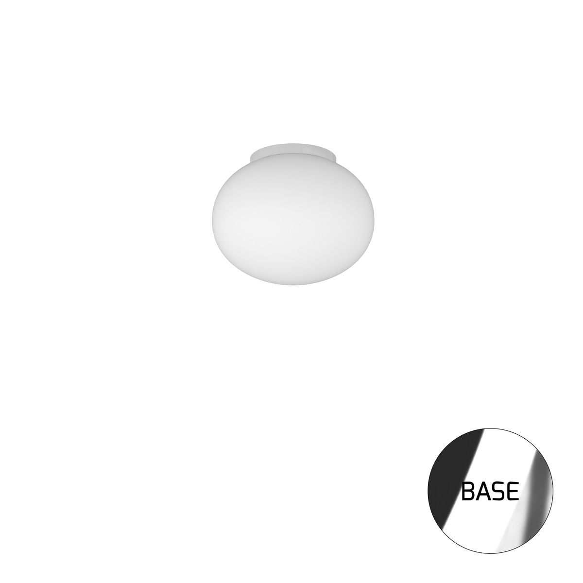1092CR/PL28 SOFT PLAFONIERA CROMO D.28 CM. 1 LUCE
