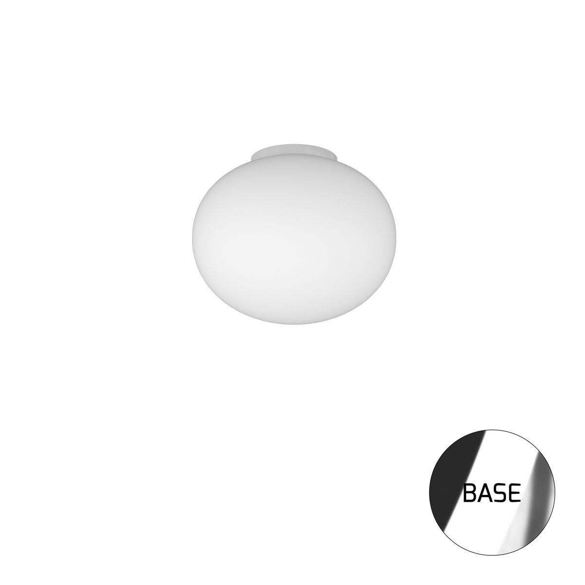 1092CR/PL35 SOFT PLAFONIERA CROMO D.35 CM. 1 LUCE