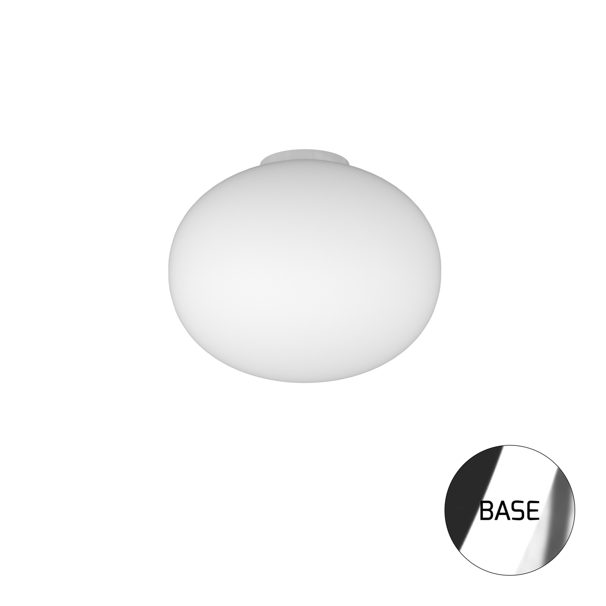 1092CR/PL45 SOFT PLAFONIERA CROMO D.45 CM. 1 LUCE