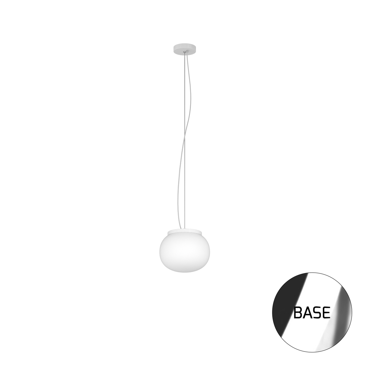 1092CR/S18 SOFT SOSPENSIONE CROMO D.18 CM. 1 LUCE