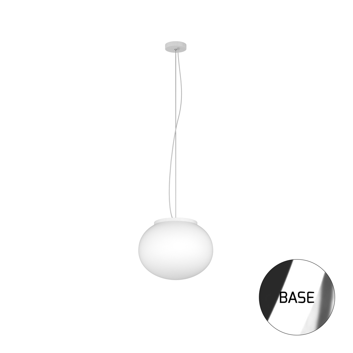 1092CR/S28 SOFT SOSPENSIONE CROMO D.28 CM. 1 LUCE