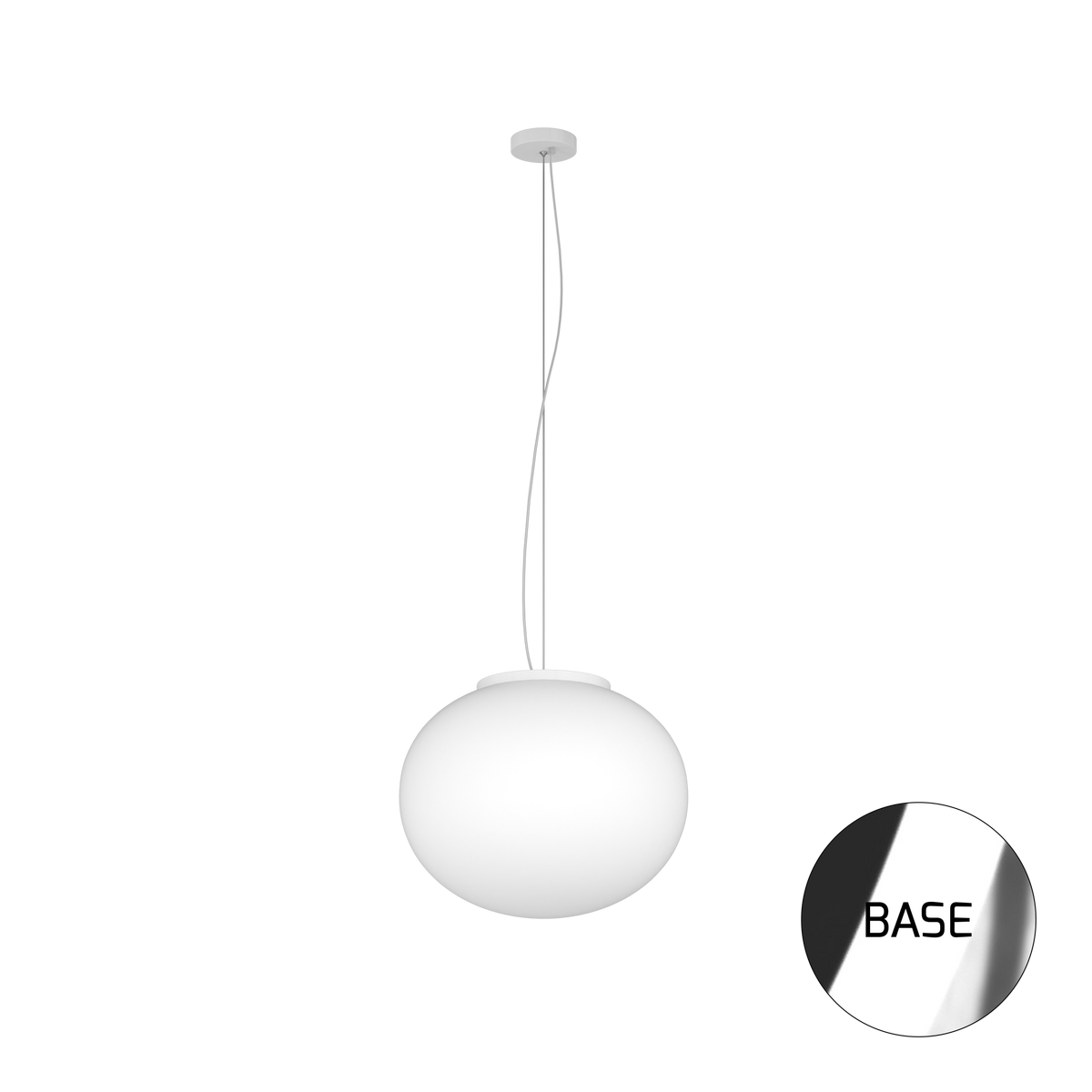 1092CR/S35 SOFT SOSPENSIONE CROMO D.35 1 LUCE