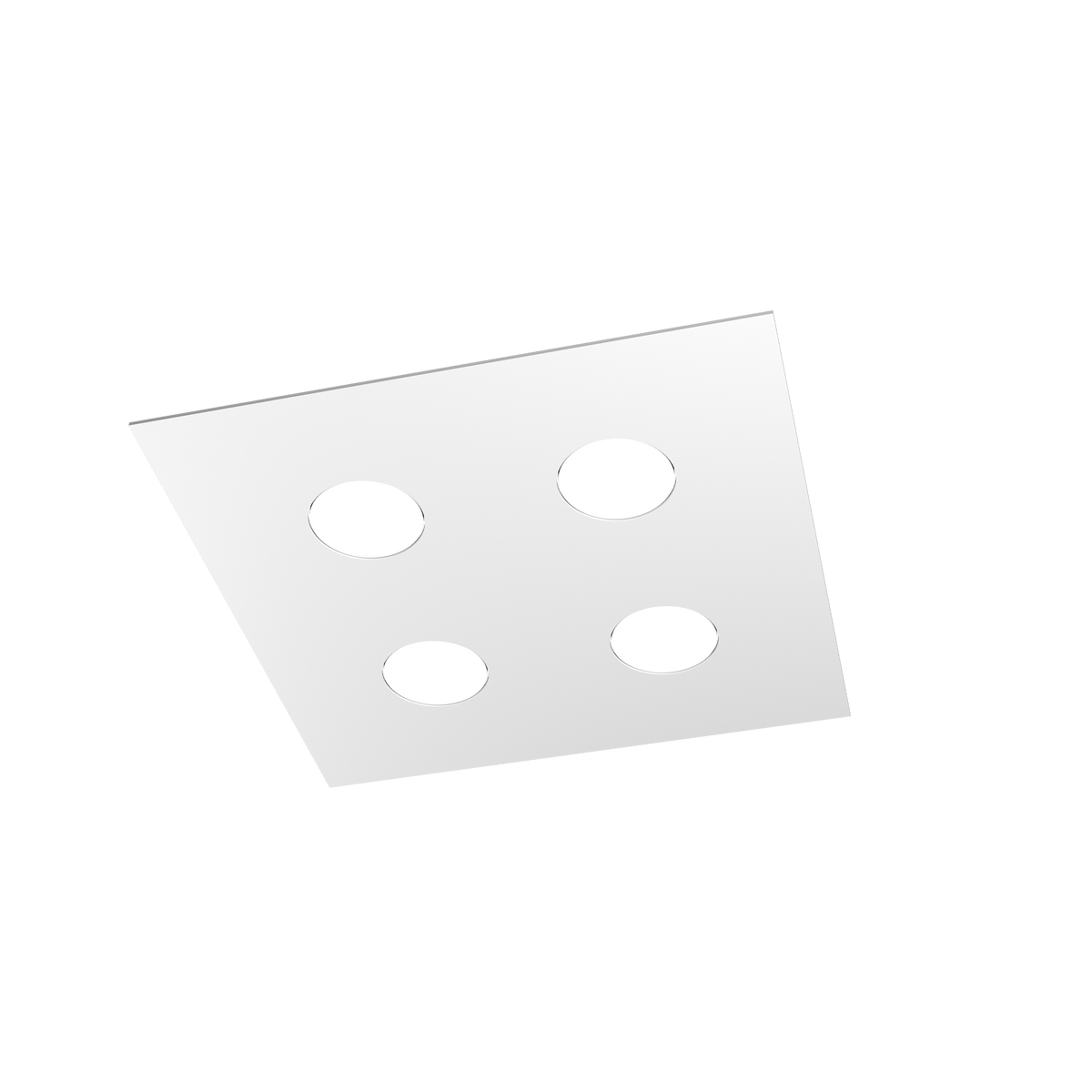 1127/PL4-BI pr AREA PLAFONIERA 4 LUCI QUADRA BIANCO pr