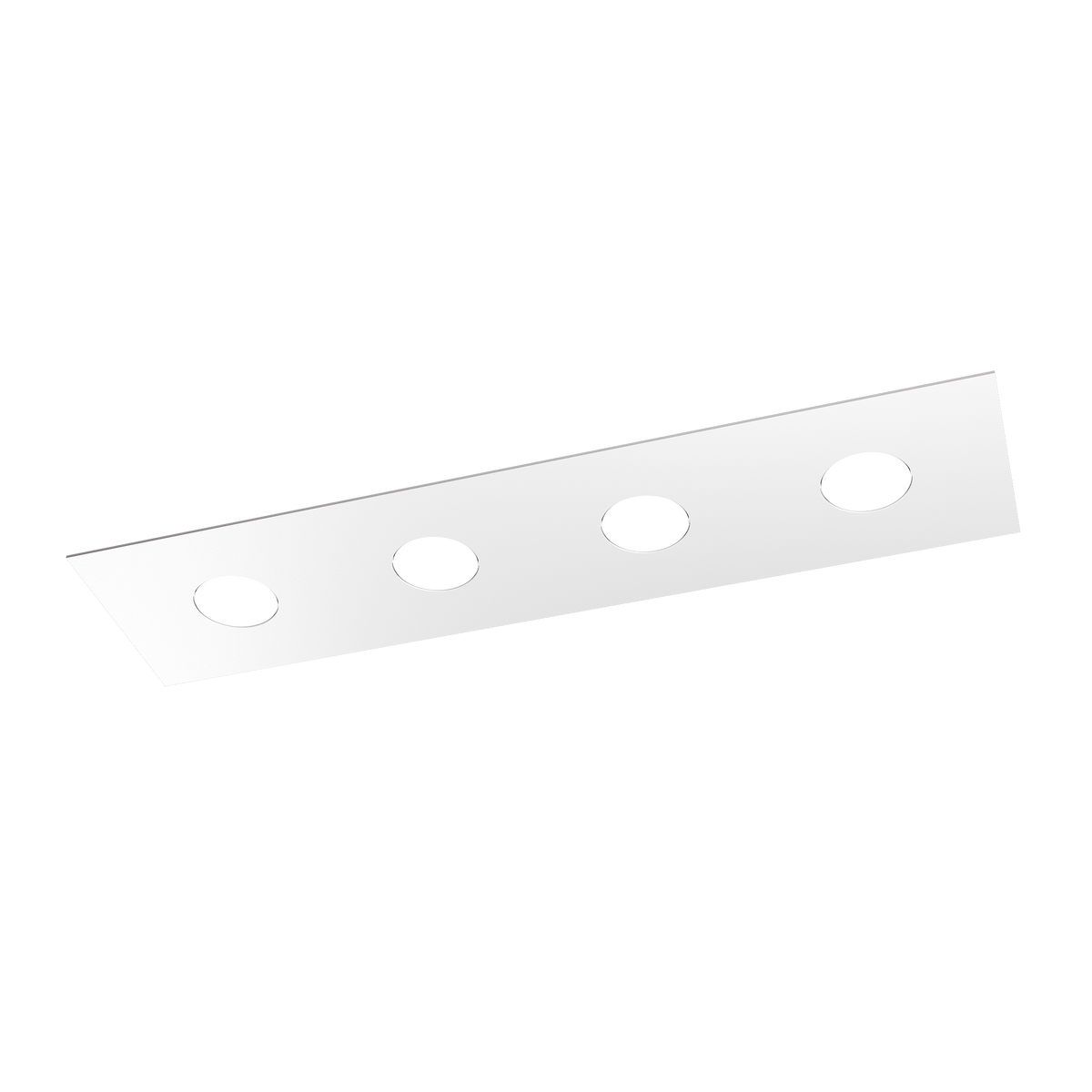1127/PL4 R-BI AREA PLAFONIERA 4 LUCI RETTANGOLARE BIANCO