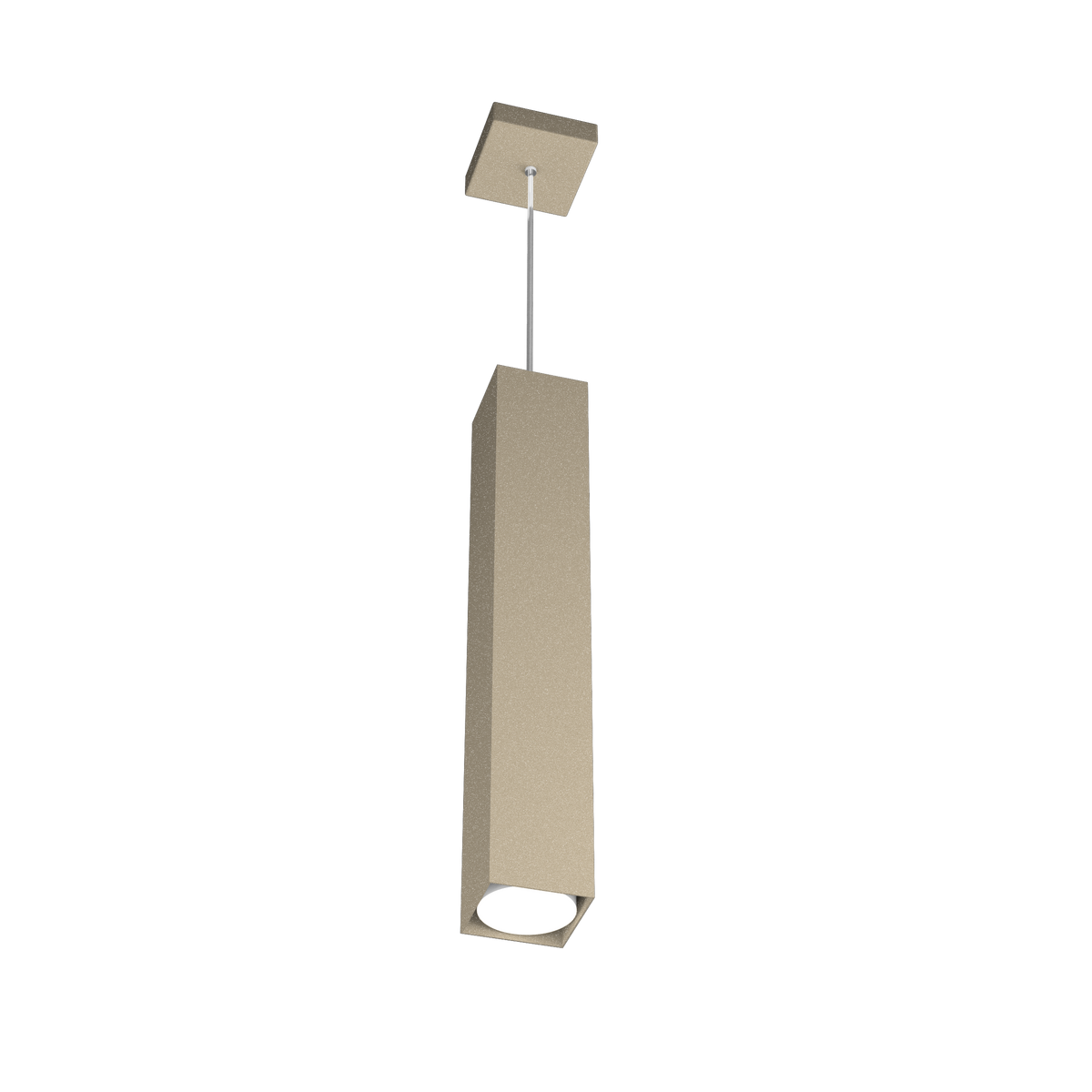 1127/S50-SA AREA SOSPENSIONE TUBO H.50 1 LUCE SABBIA