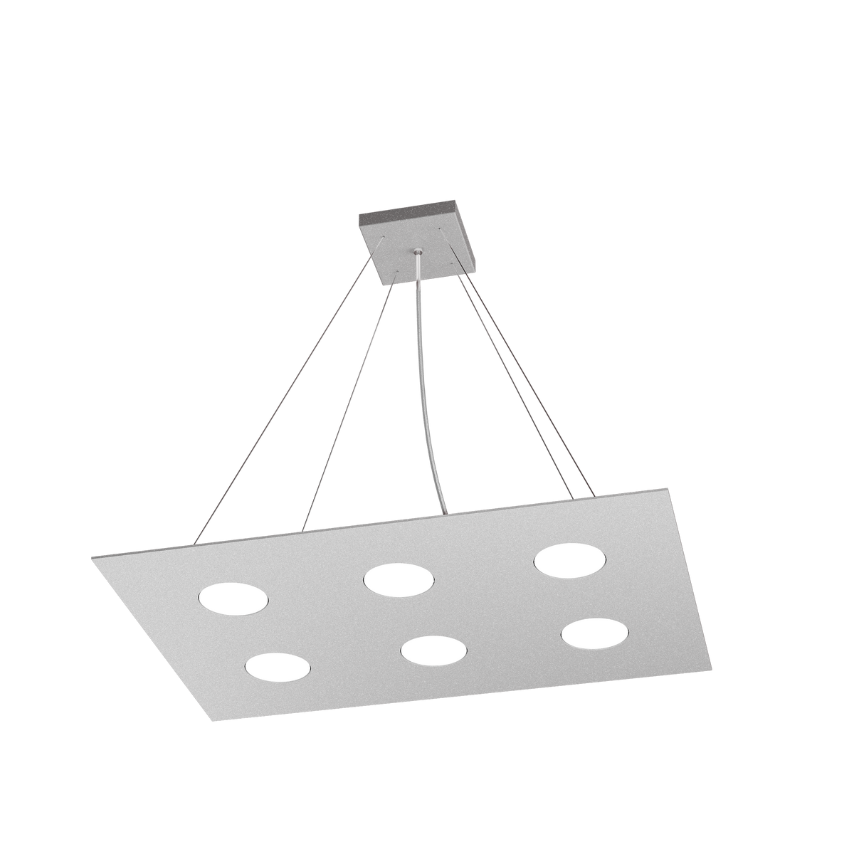 1127/S6 R-GR AREA SOSPENSIONE 6 LUCI GRIGIO