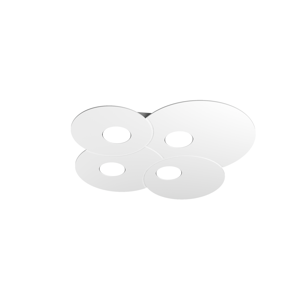 1128/PL4-BI CLOUD PLAFONIERA 4 LUCI QUADRA BIANCO