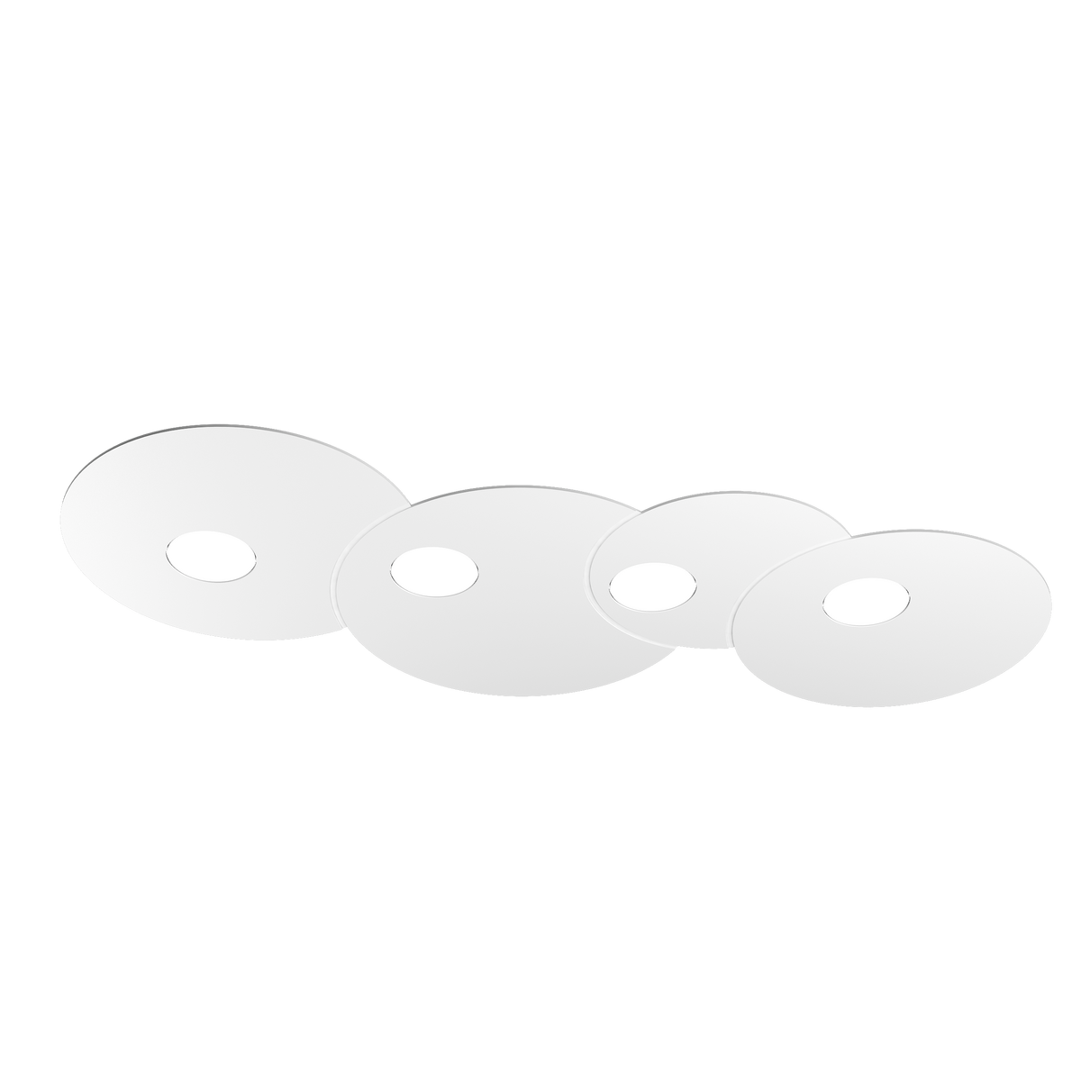 1128/PL4 R-BI CLOUD PLAFONIERA 4 LUCI RETTANGOLARE BIANCO