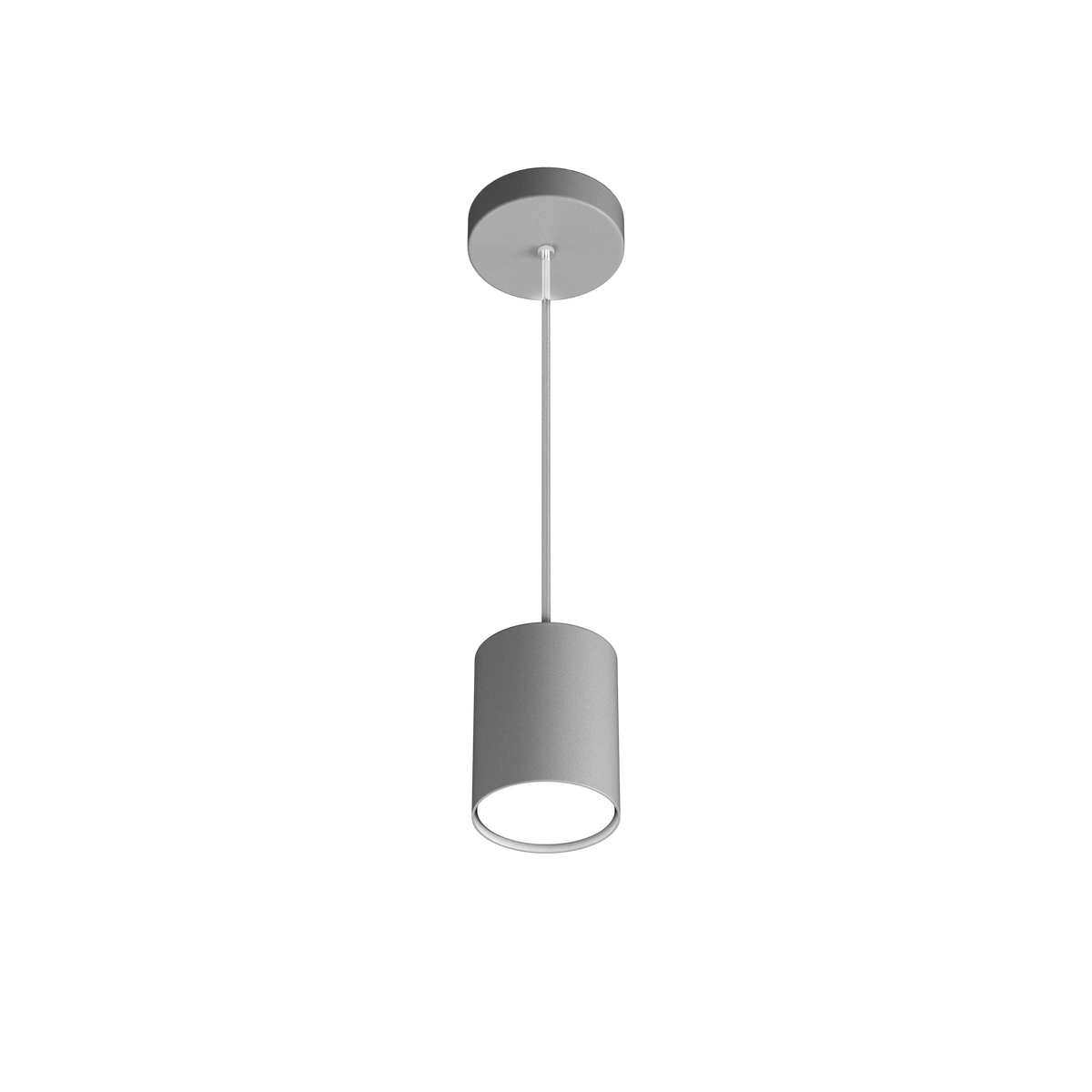 1128/S10-GR CLOUD SOSPENSIONE TUBO H.10 1 LUCE GRIGIO