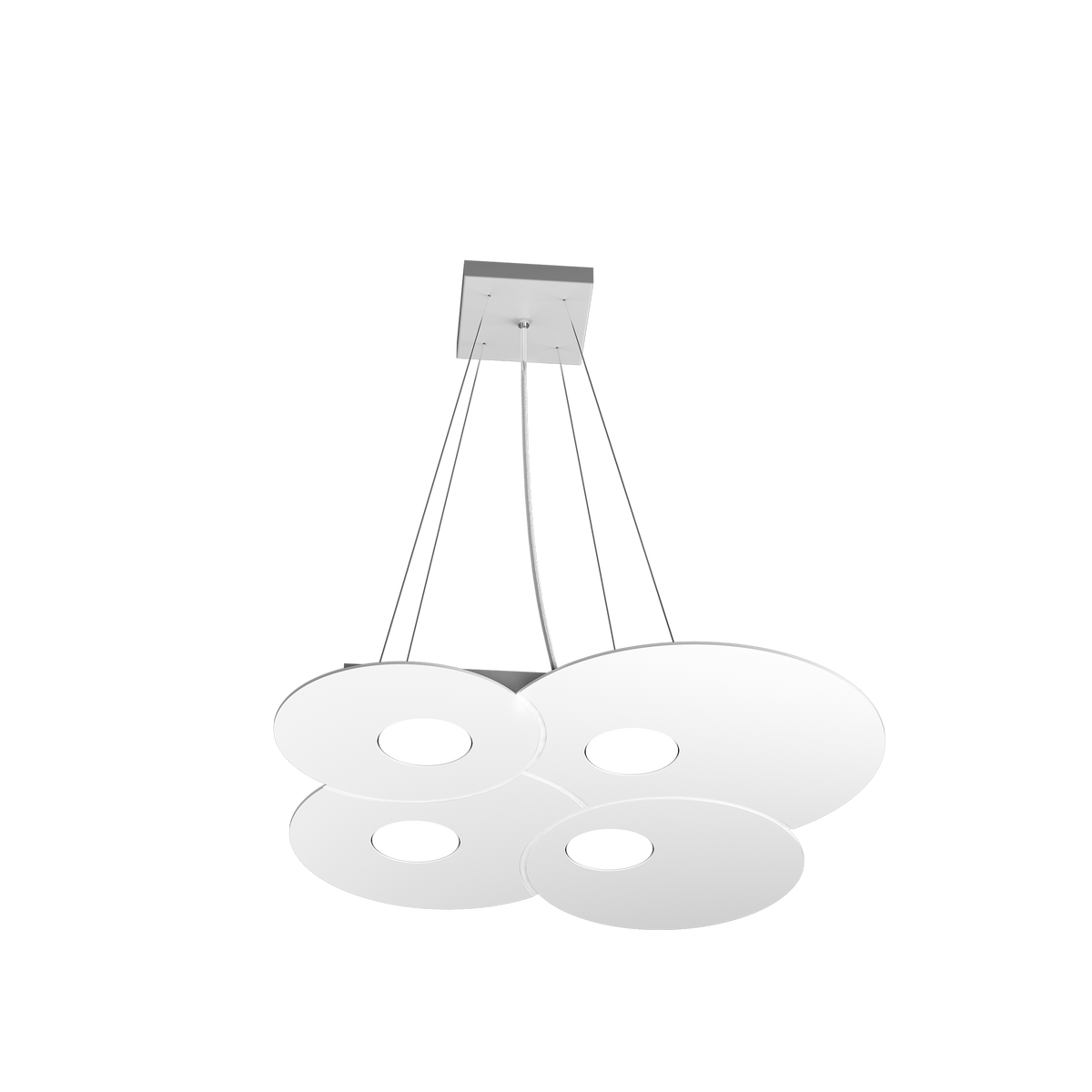 1128/S4-BI CLOUD SOSPENSIONE 4 LUCI BIANCO