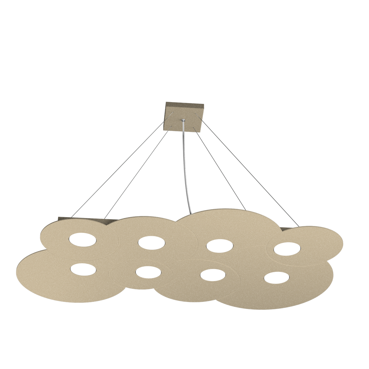 1128/S8 R-SA CLOUD SOSPENSIONE 8 LUCI SABBIA