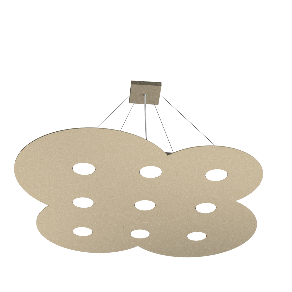 1128/S9-SA CLOUD SOSPENSIONE 9 LUCI SABBIA