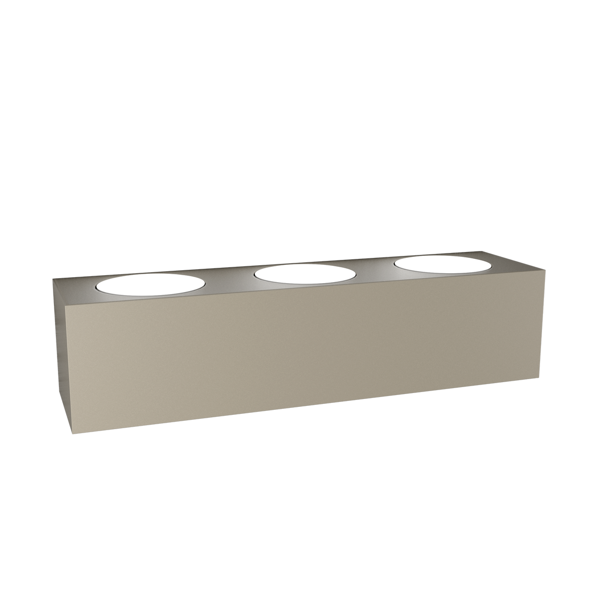 1129/A6-SA PLATE APPLIQUE 6 LUCI BIEMISSIONE SABBIA