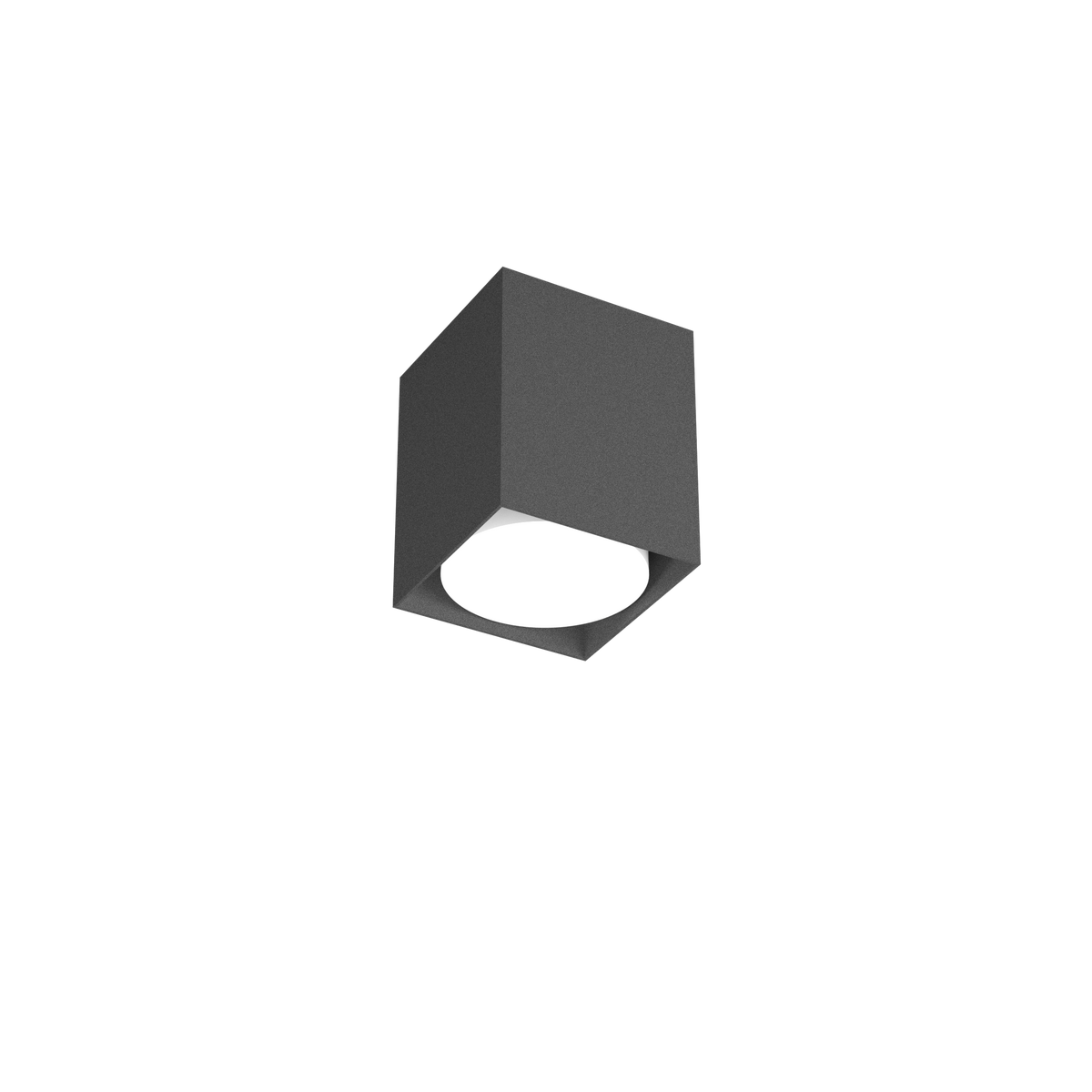 1129/PL10-GA PLATE PLAFONIERA TUBO H.10 1 LUCE GRIGIO ANTRACITE