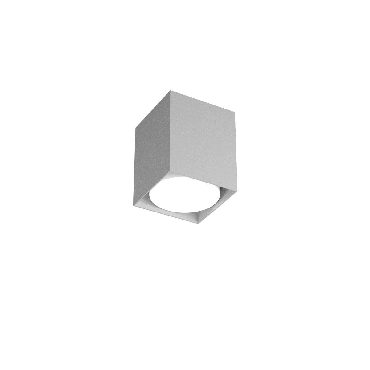 1129/PL10-GR PLATE PLAFONIERA TUBO H.10 1 LUCE GRIGIO