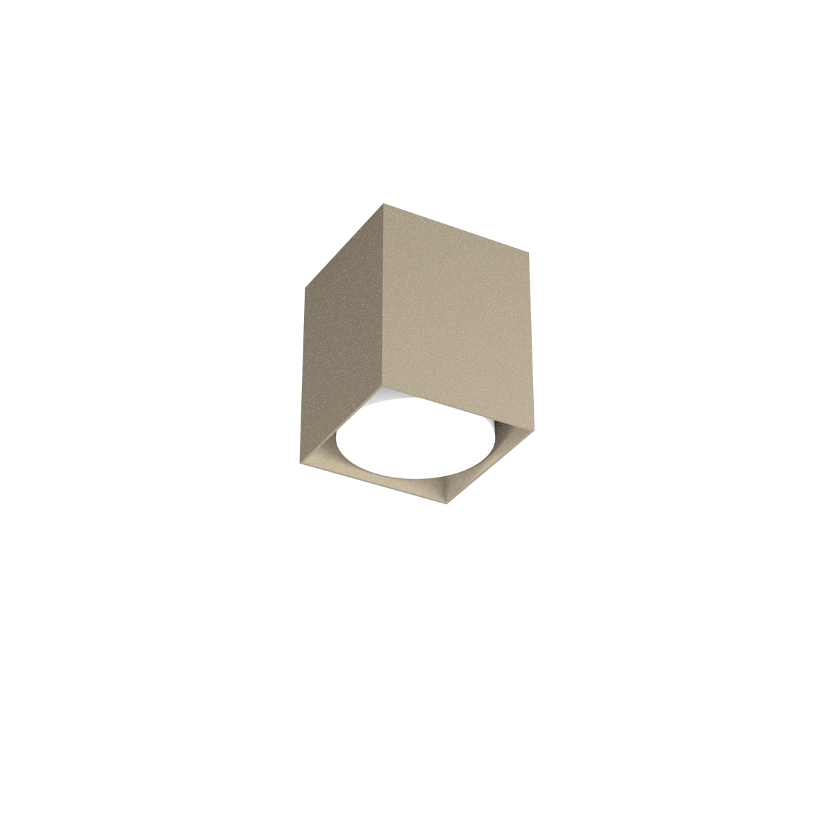 1129/PL10-SA PLATE PLAFONIERA TUBO H.10 1 LUCE SABBIA
