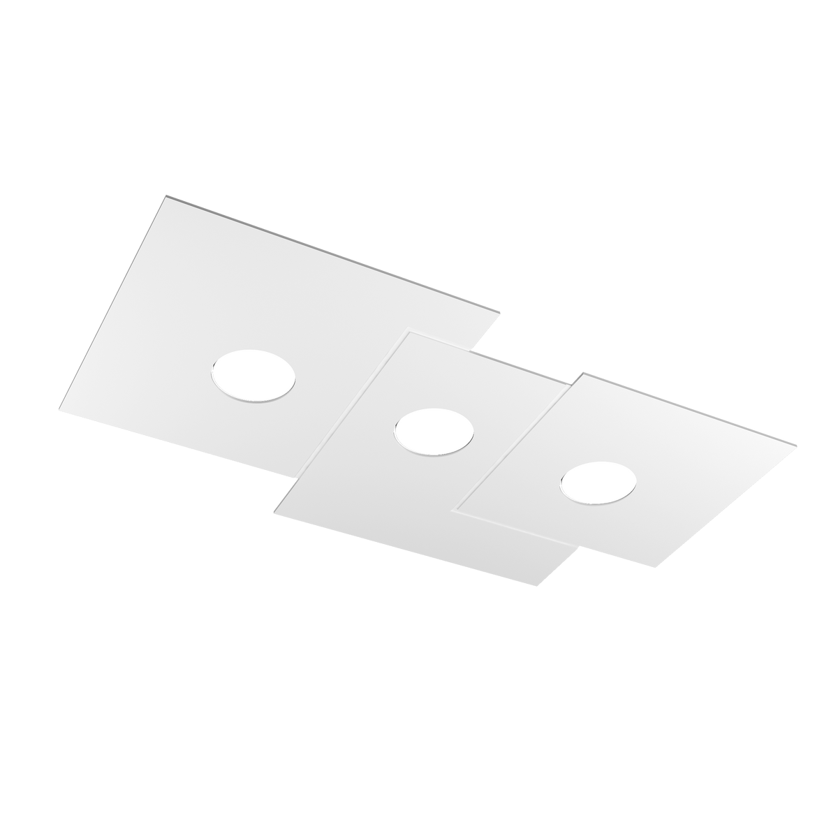 1129/PL3 R-BI PLATE PLAFONIERA 3 LUCI BIANCO