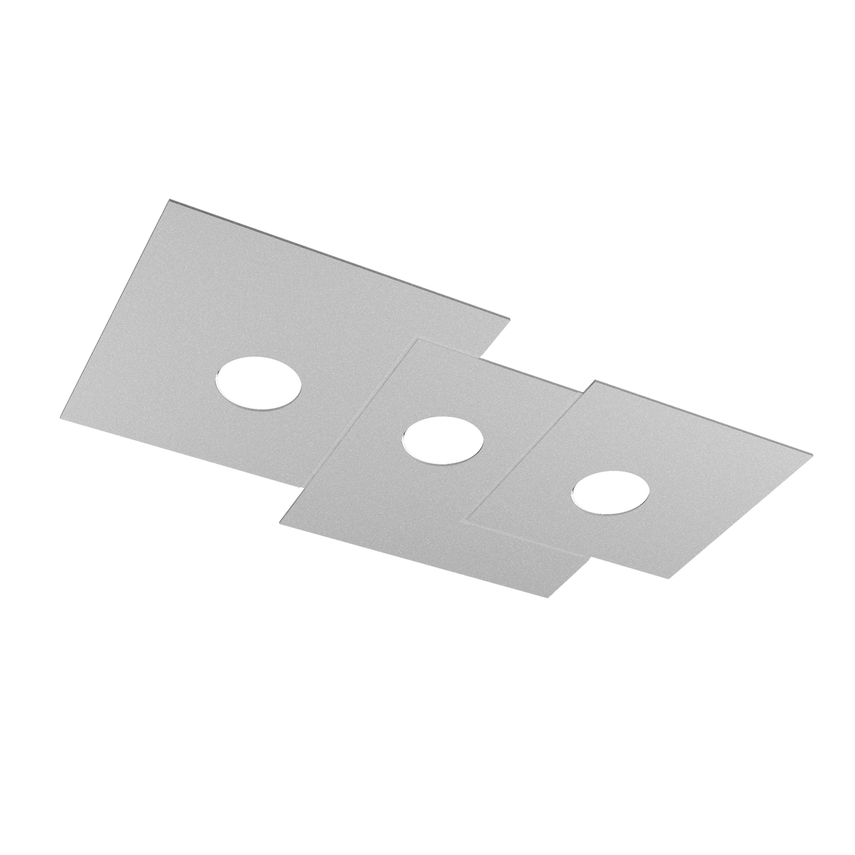 1129/PL3 R-GR PLATE PLAFONIERA 3 LUCI GRIGIO