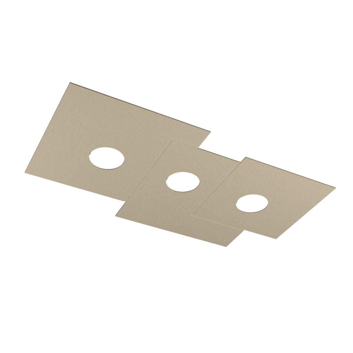 1129/PL3 R-SA PLATE PLAFONIERA 3 LUCI SABBIA