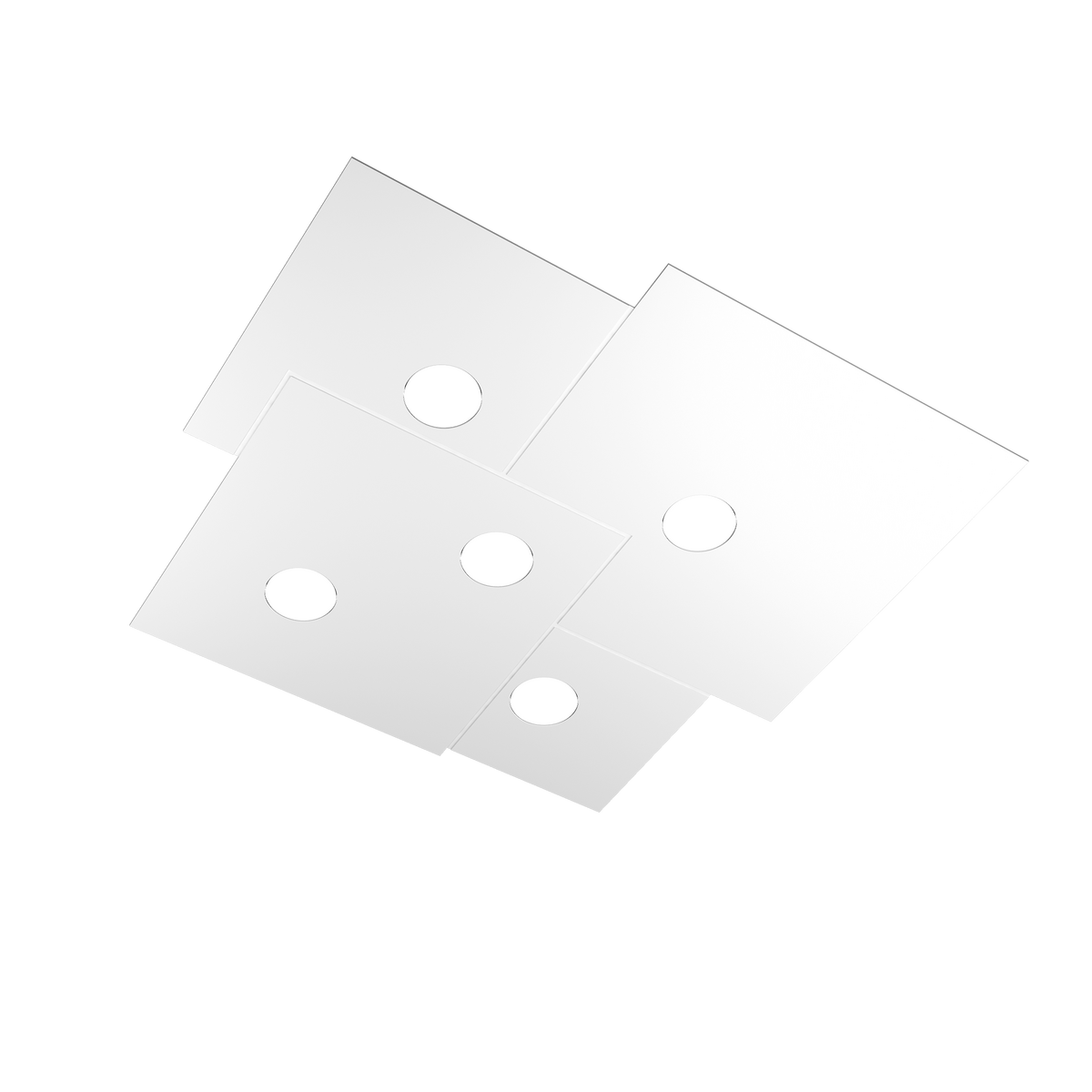 1129/PL5-BI PLATE PLAFONIERA 5 LUCI BIANCO