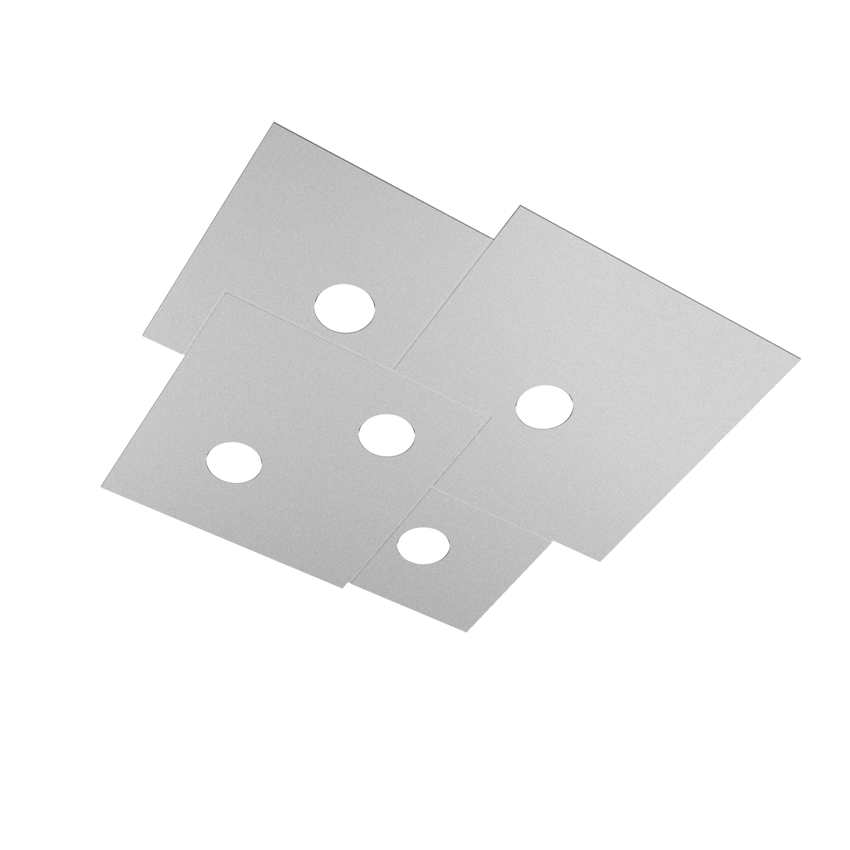 1129/PL5-GR PLATE PLAFONIERA 5 LUCI GRIGIO