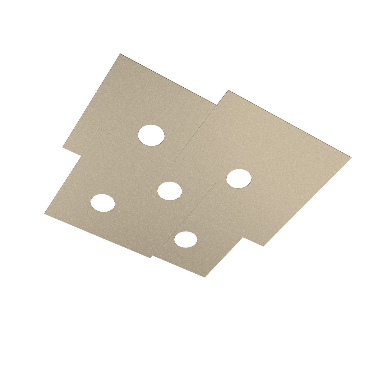 1129/PL5-SA PLATE PLAFONIERA 5 LUCI SABBIA