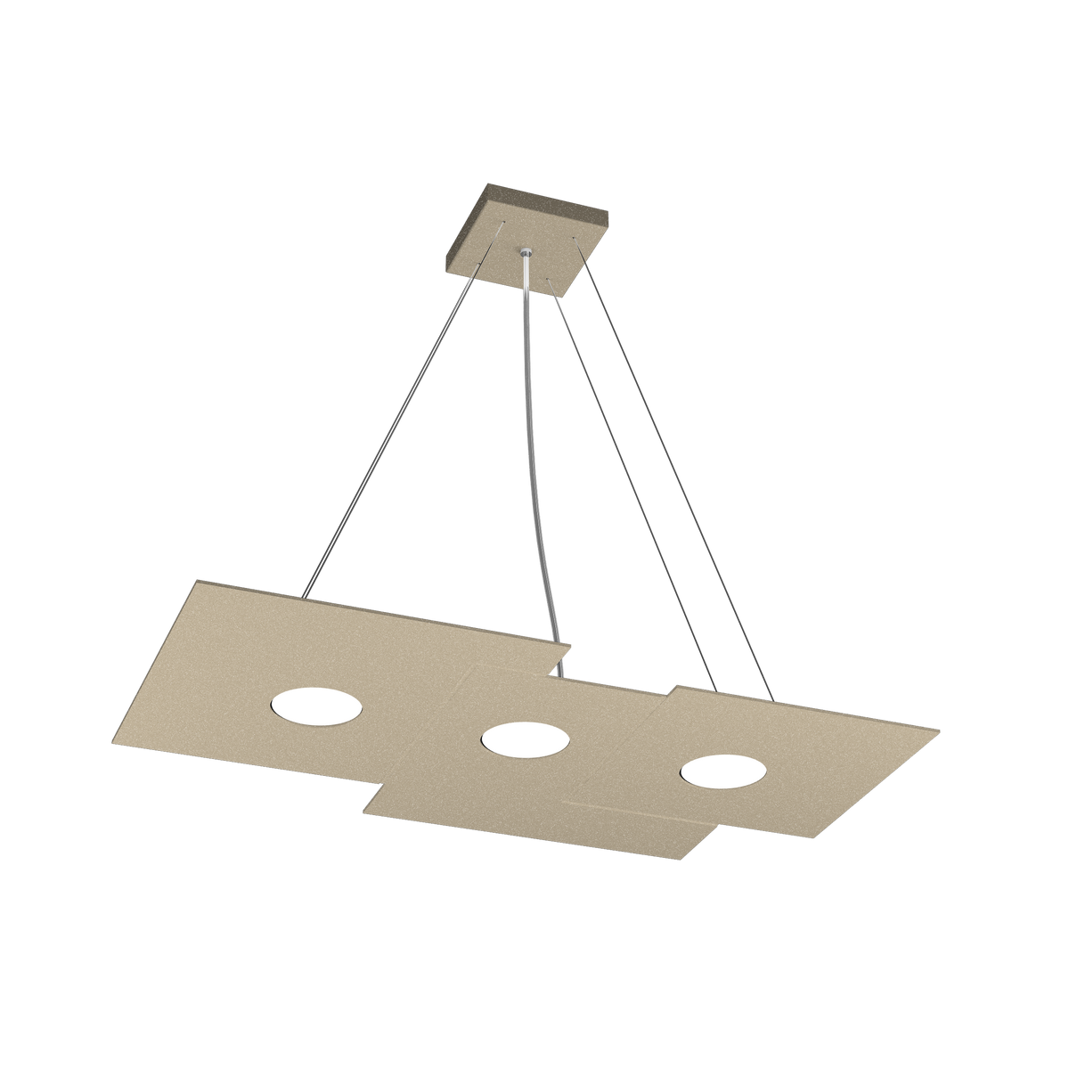 1129/S3 R-SA PLATE SOSPENSIONE 3 LUCI SABBIA