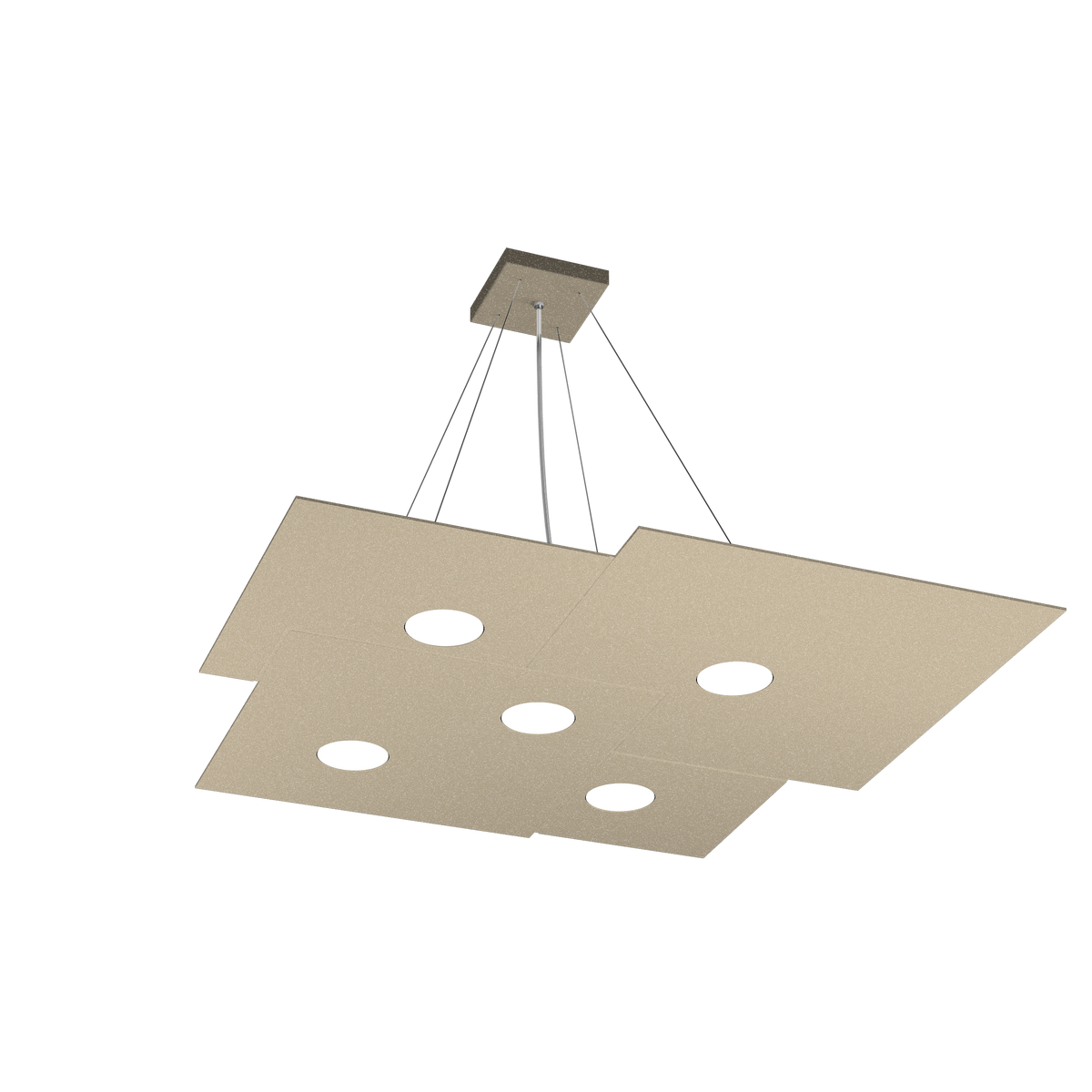 1129/S5-SA PLATE SOSPENSIONE 5 LUCI SABBIA