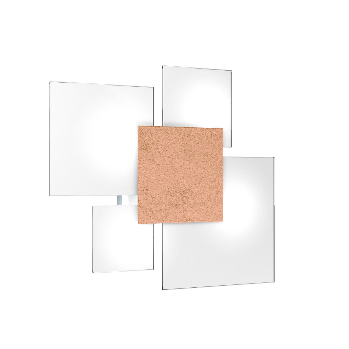 1148/45-FR UPGRADE/45 APPLIQUE/PLAFONIERA 4 LUCI FOGLIA RAME