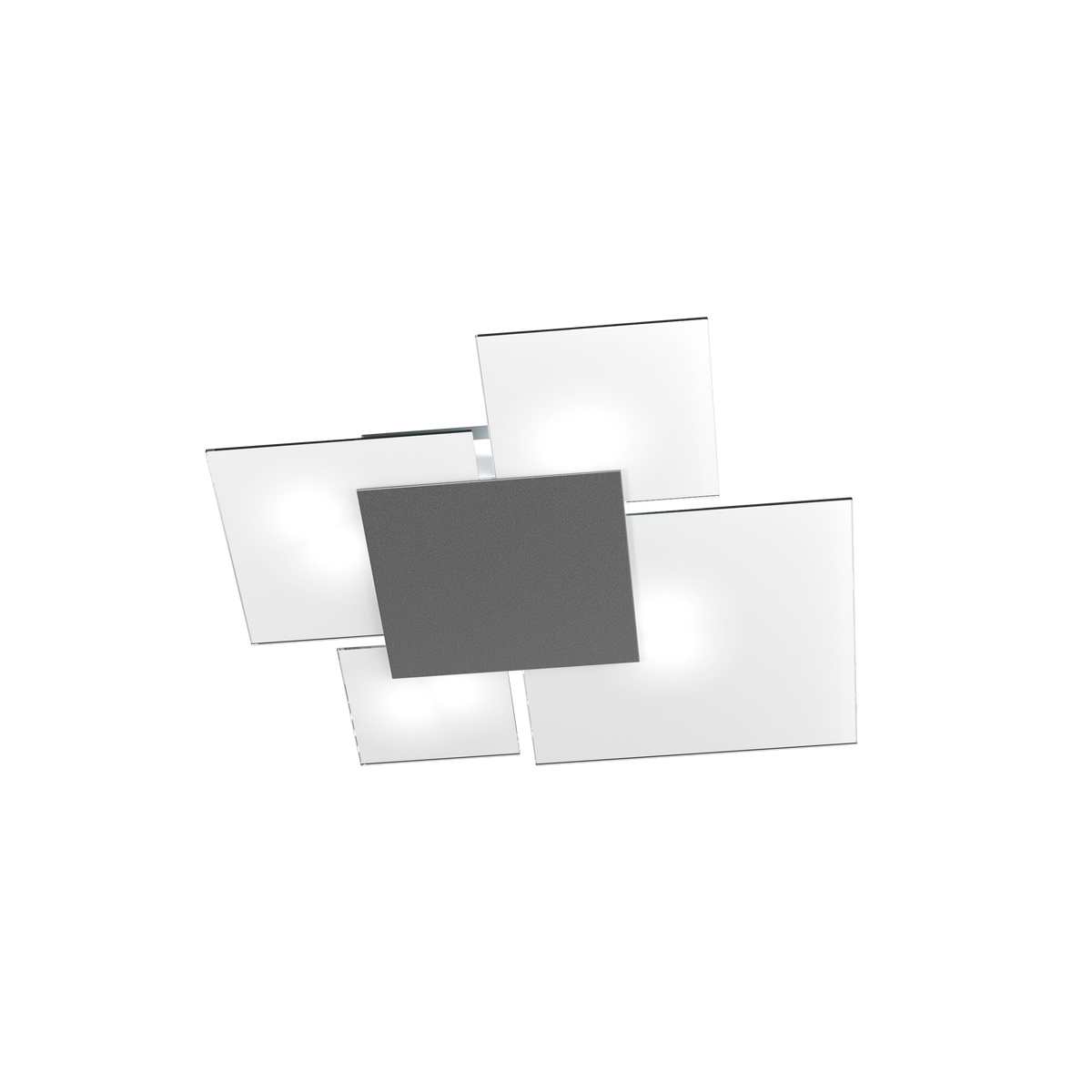1148/70-GA UPGRADE/70 APPLIQUE/PLAFONIERA 4 LUCI GRIGIO ANTRACITE