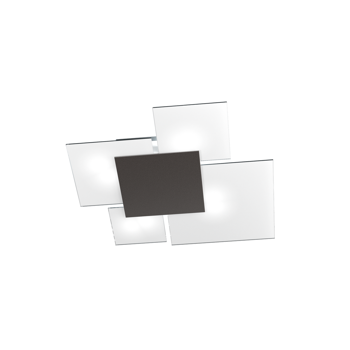 1148/70-MA UPGRADE/70 APPLIQUE/PLAFONIERA 4 LUCI MARRONE