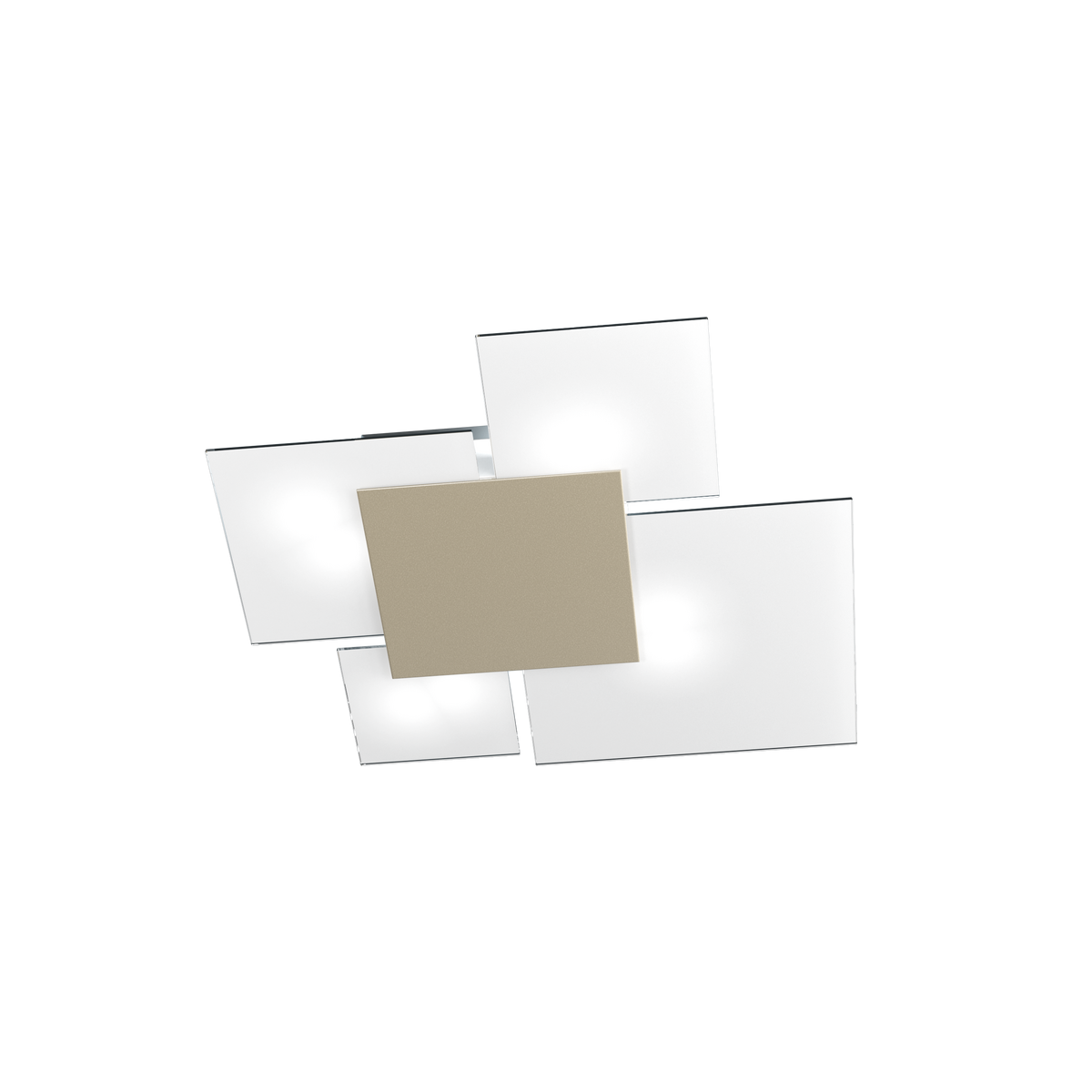 1148/70-SA UPGRADE/70 APPLIQUE/PLAFONIERA 4 LUCI SABBIA