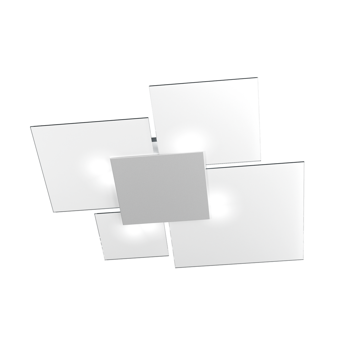 1148/90-GR UPGRADE/90 APPLIQUE/PLAFONIERA 4 LUCI GRIGIO