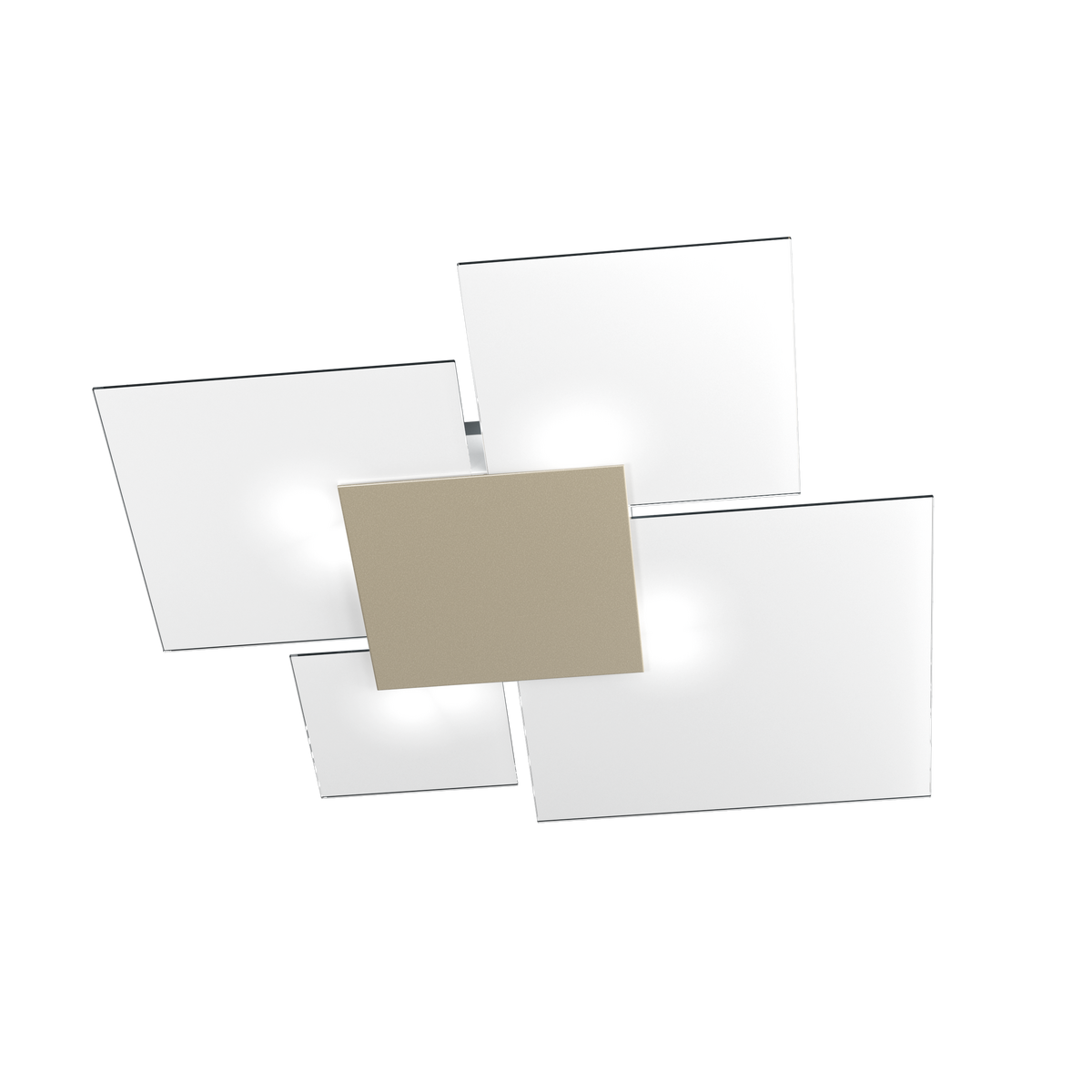 1148/90-SA UPGRADE/90 APPLIQUE/PLAFONIERA 4 LUCI SABBIA