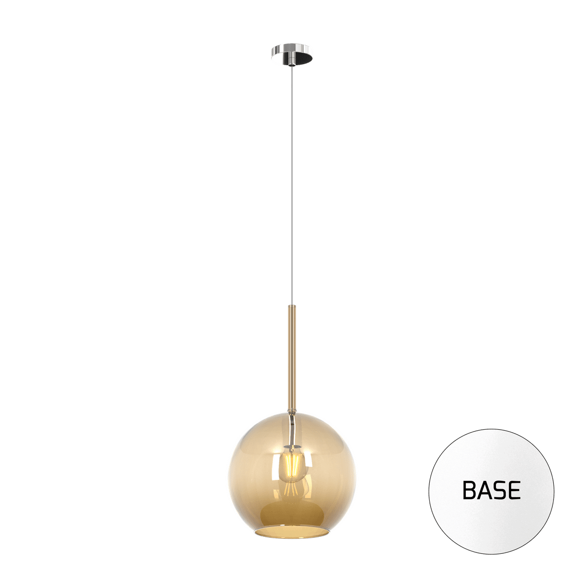 1155BI/SG-AM FUTURE SOSP. BIANCO 1 LUCE GRANDE AMBRA