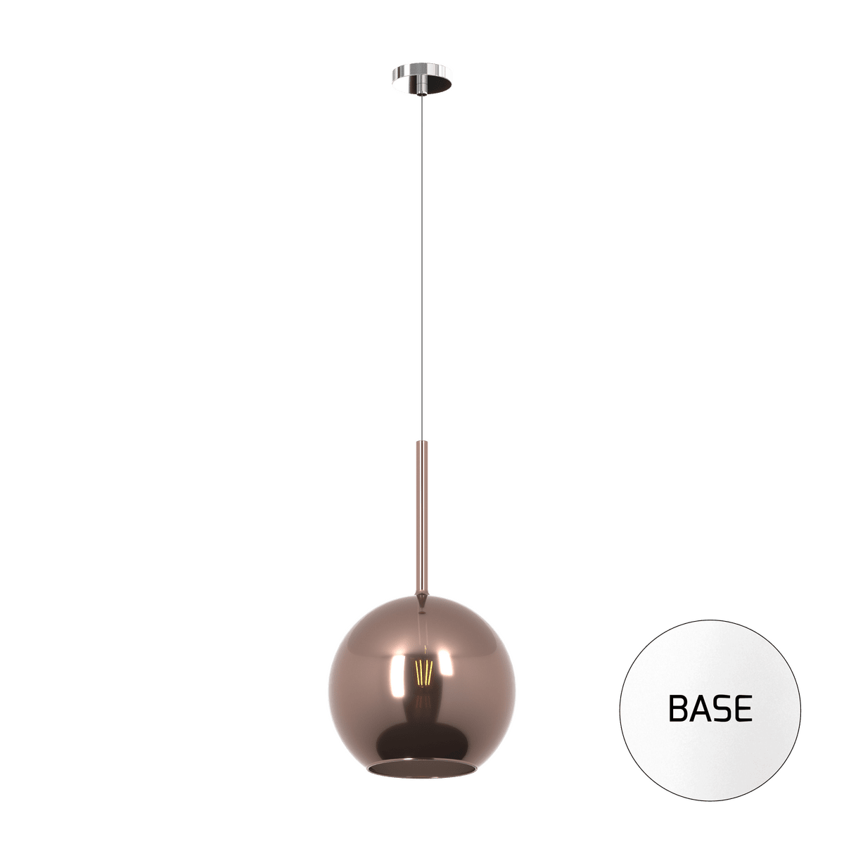 1155BI/SG-RA FUTURE SOSP. BIANCO 1 LUCE GRANDE RAME