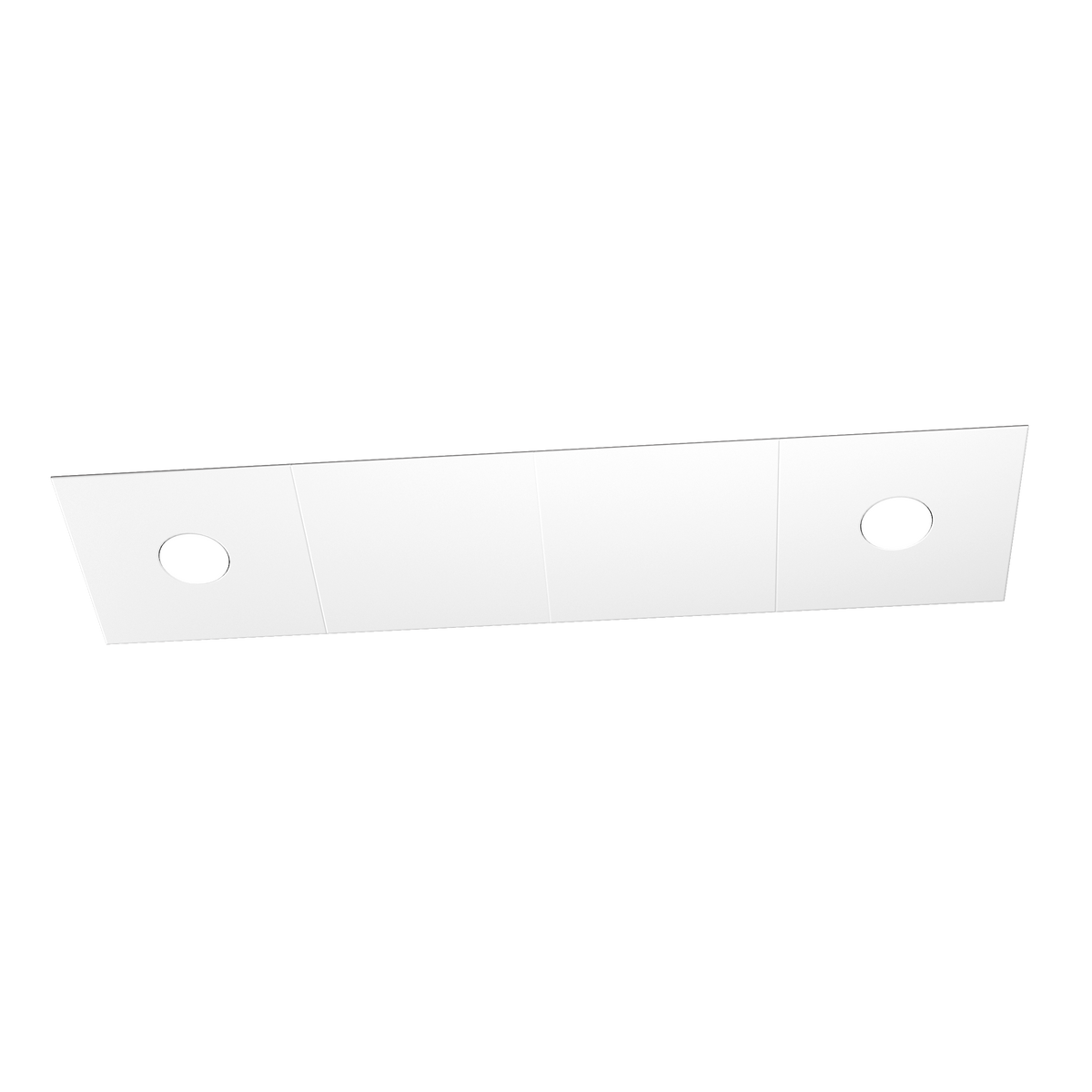 1156/2L2D-BI ECCENTRIC APPLIQUE/PLAFONIERA 2 LUCI + 2 DECORATIVO BIANCO