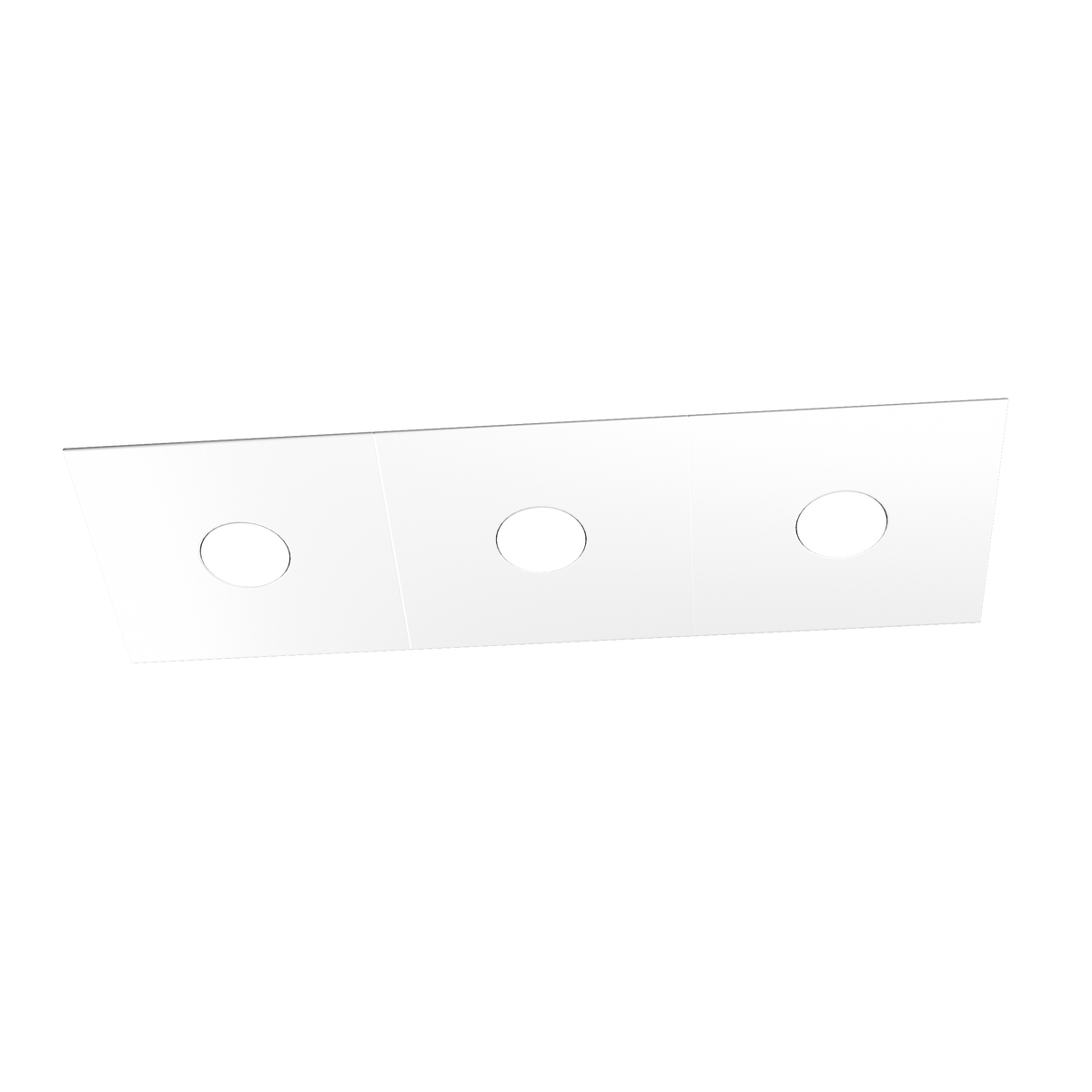 1156/3L-BI ECCENTRIC APPLIQUE/PLAFONIERA 3 LUCI BIANCO
