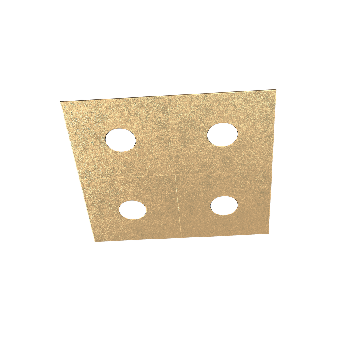 1156/4L-FO ECCENTRIC APPLIQUE/PLAFONIERA 4 LUCI FOGLIA ORO
