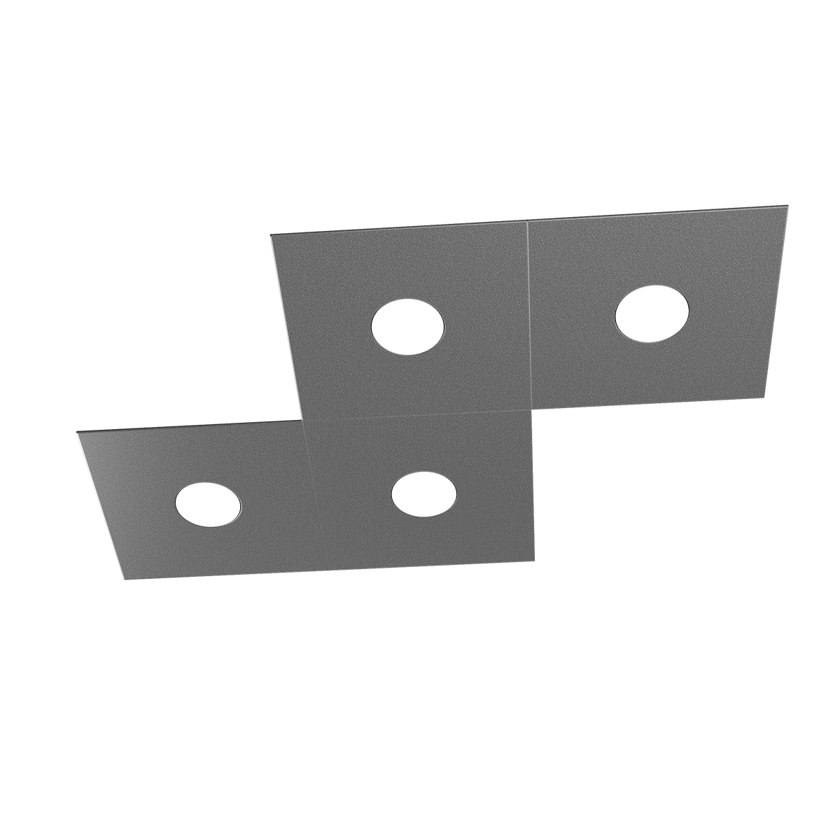 1156/4L-GA ECCENTRIC APPLIQUE/PLAFONIERA 4 LUCI GRIGIO ANTRACITE