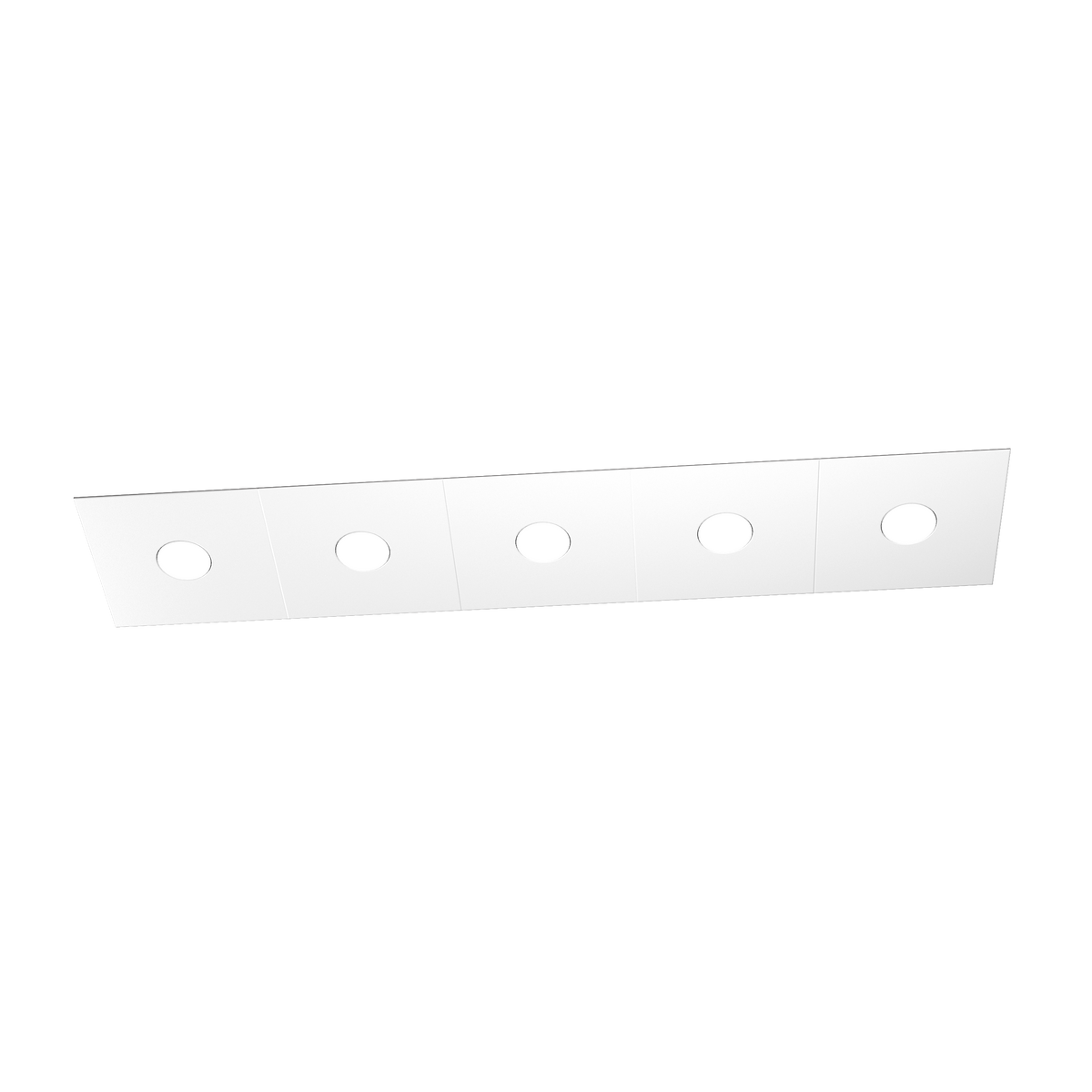 1156/5L-BI ECCENTRIC APPLIQUE/PLAFONIERA 5 LUCI BIANCO