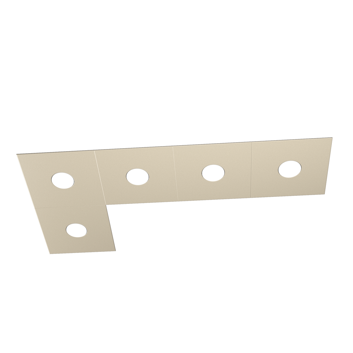 1156/5L-SA ECCENTRIC APPLIQUE/PLAFONIERA 5 LUCI SABBIA
