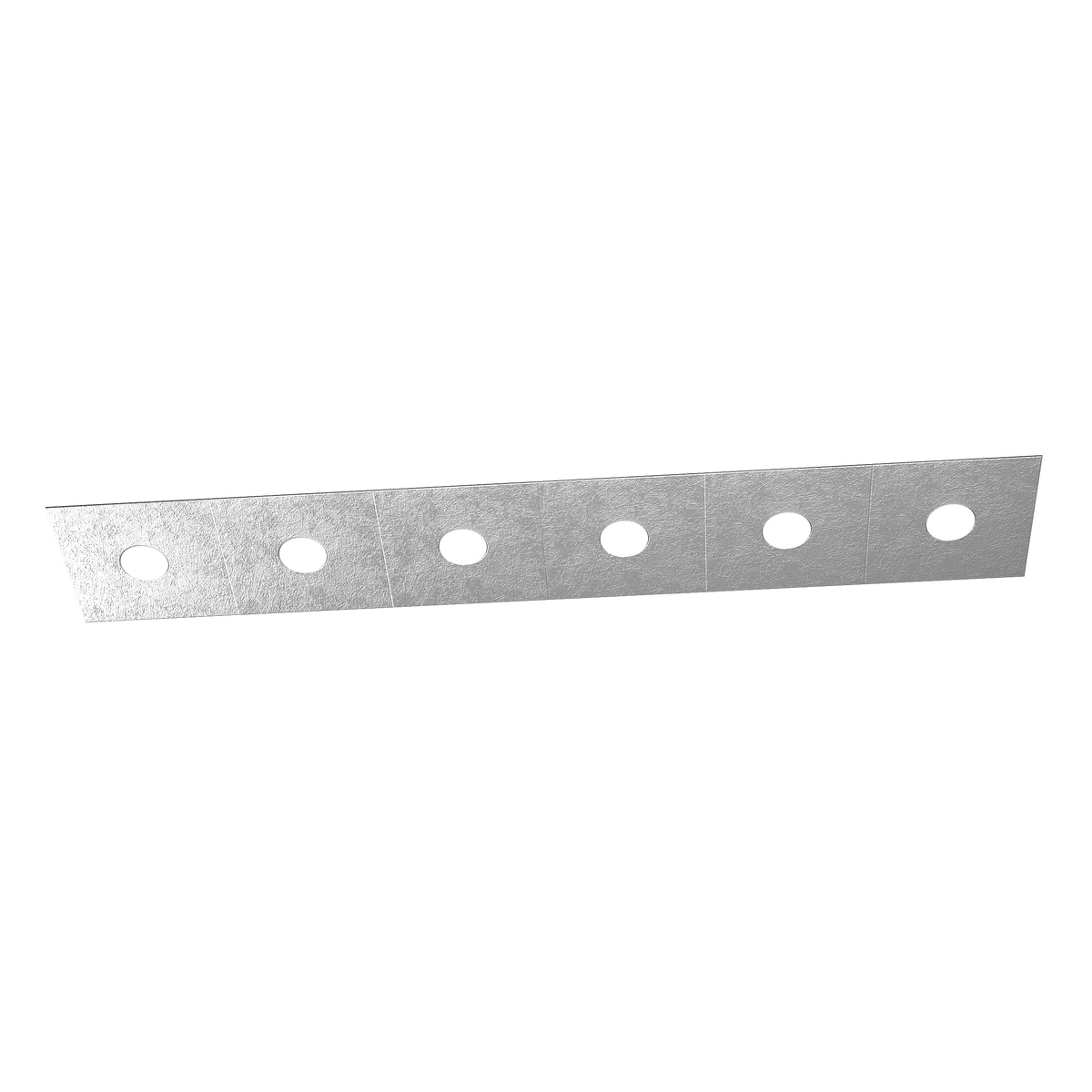 1156/6L-FA ECCENTRIC APPLIQUE/PLAFONIERA 6 LUCI FOGLIA ARGENTO