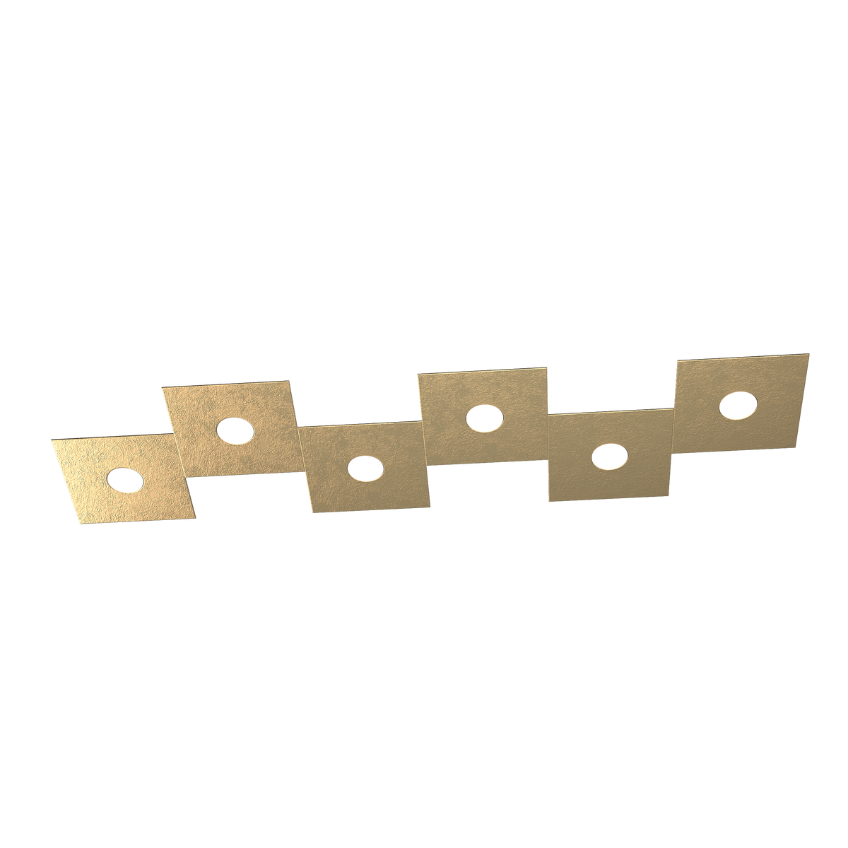 1156/6L-FO ECCENTRIC APPLIQUE/PLAFONIERA 6 LUCI FOGLIA ORO