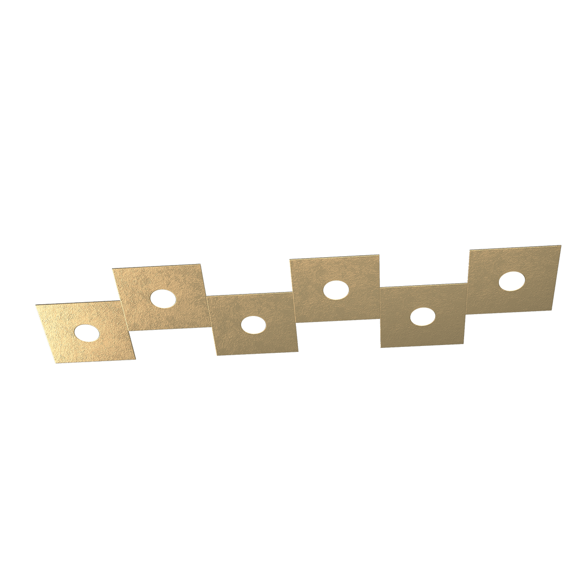 1156/6L-FO ECCENTRIC APPLIQUE/PLAFONIERA 6 LUCI FOGLIA ORO