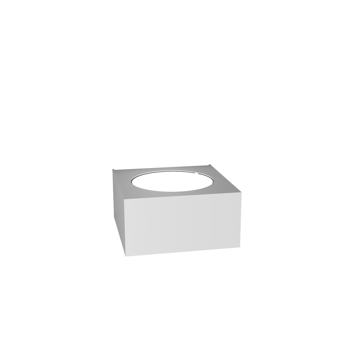 1156/AP-BI ECCENTRIC APPLIQUE 1 LUCE MONOEMISSIONE BIANCO