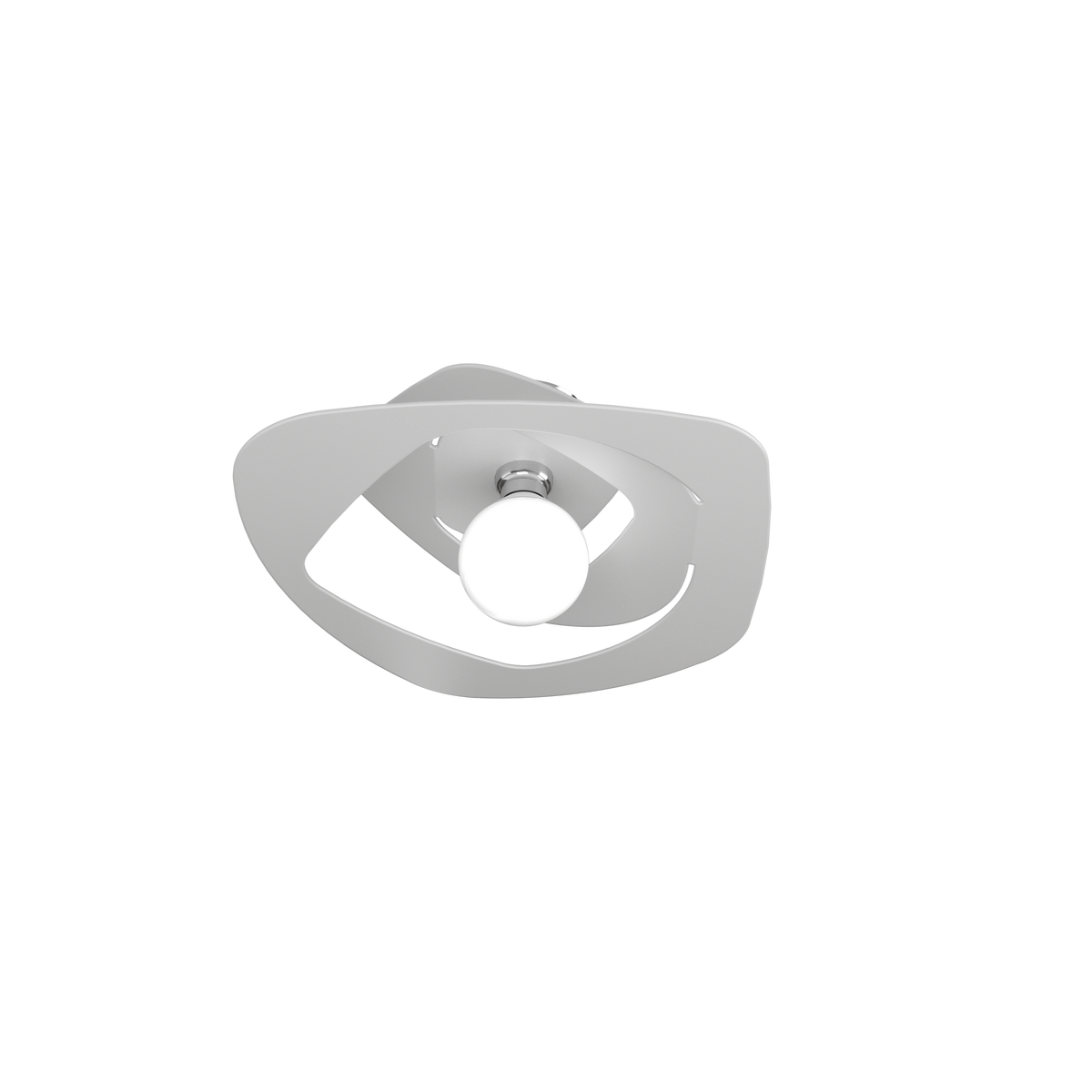 1157/PL50-BI WARPED PLAFONIERA D.50 CM. 1 LUCE BIANCO