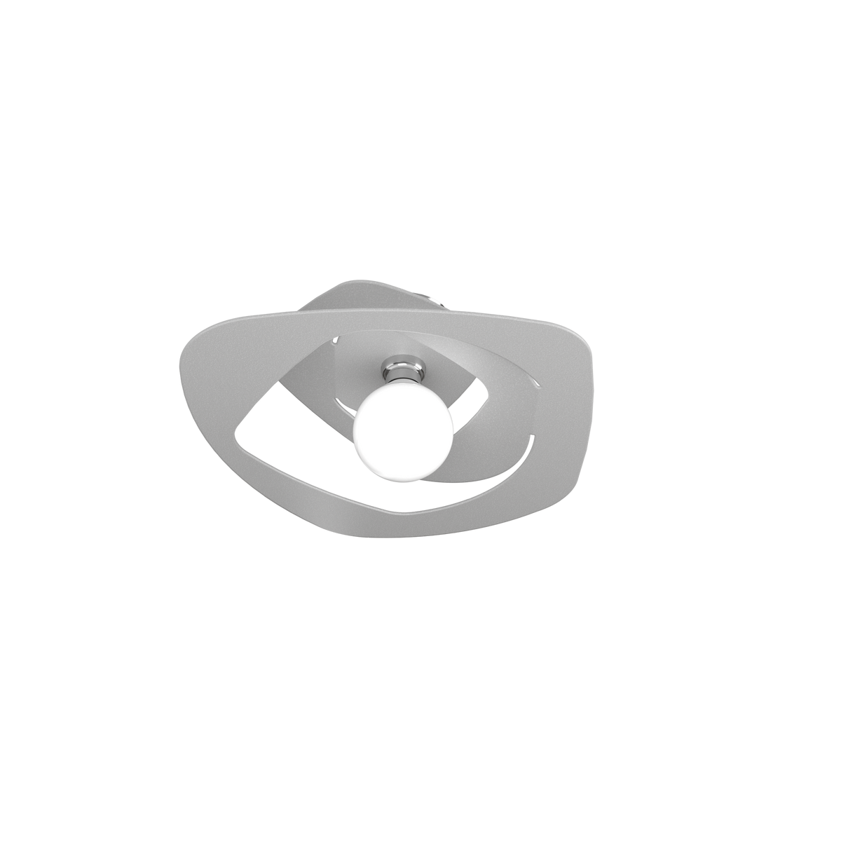 1157/PL50-GR WARPED PLAFONIERA D.50 CM. 1 LUCE GRIGIO